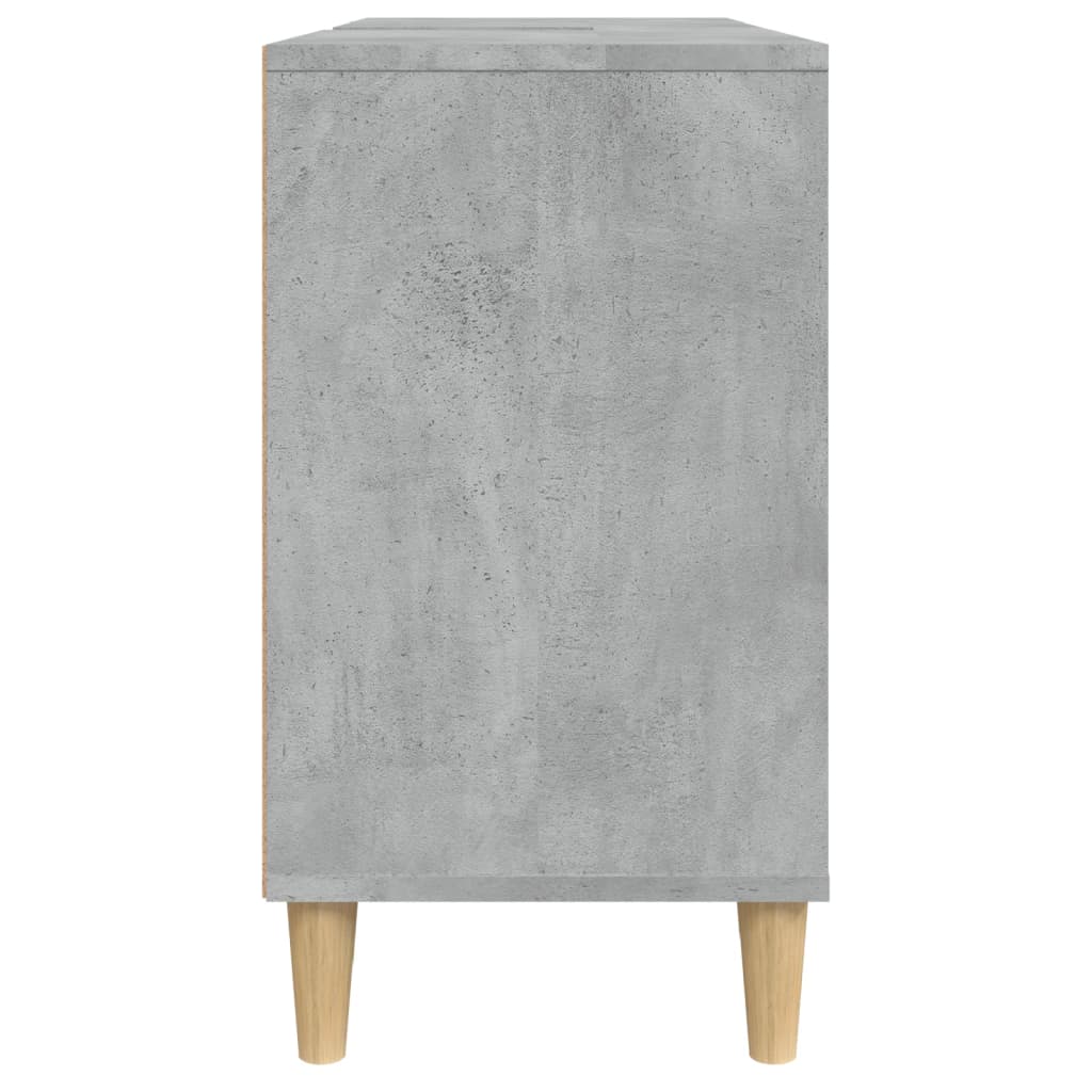 vidaXL Dulap de chiuvetă, gri beton, 80x33x60 cm, lemn prelucrat