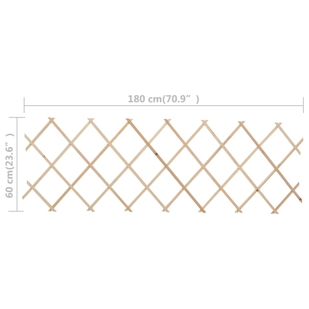 vidaXL Garduri din spalier, 5 buc., 180 x 60 cm, lemn de brad