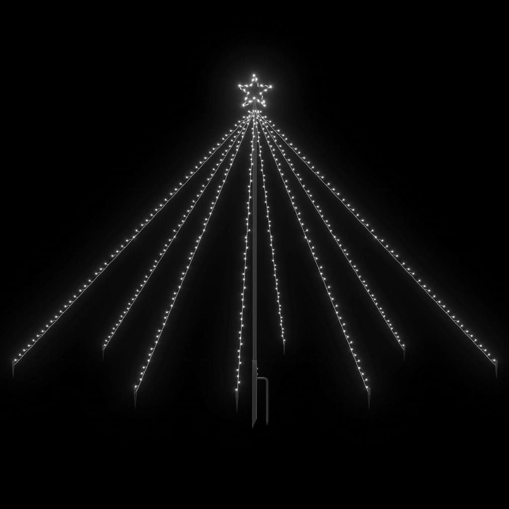vidaXL Cascadă lumini pom Crăciun interior/exterior 400 LED-uri 2,5 m