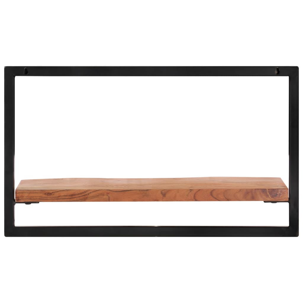 vidaXL Rafturi de perete 2 buc. 60x25x35 cm lemn masiv acacia/oțel