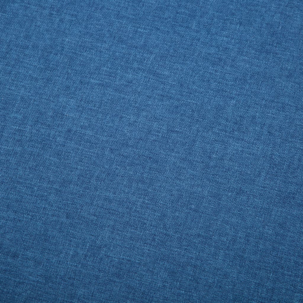 vidaXL Canapea cu 3 locuri, tapițerie textilă, 172x70x82 cm, albastru