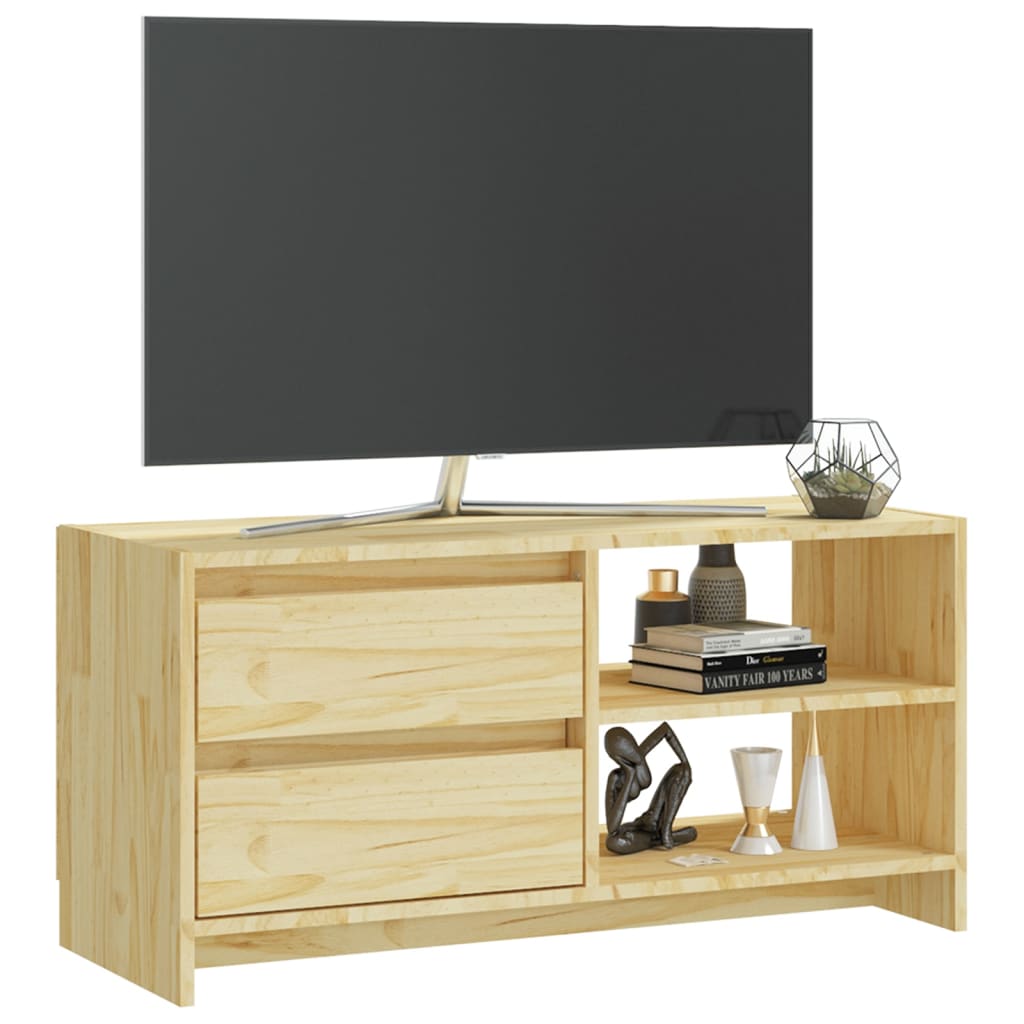 vidaXL Comodă TV, 80x31x39 cm, lemn masiv de pin