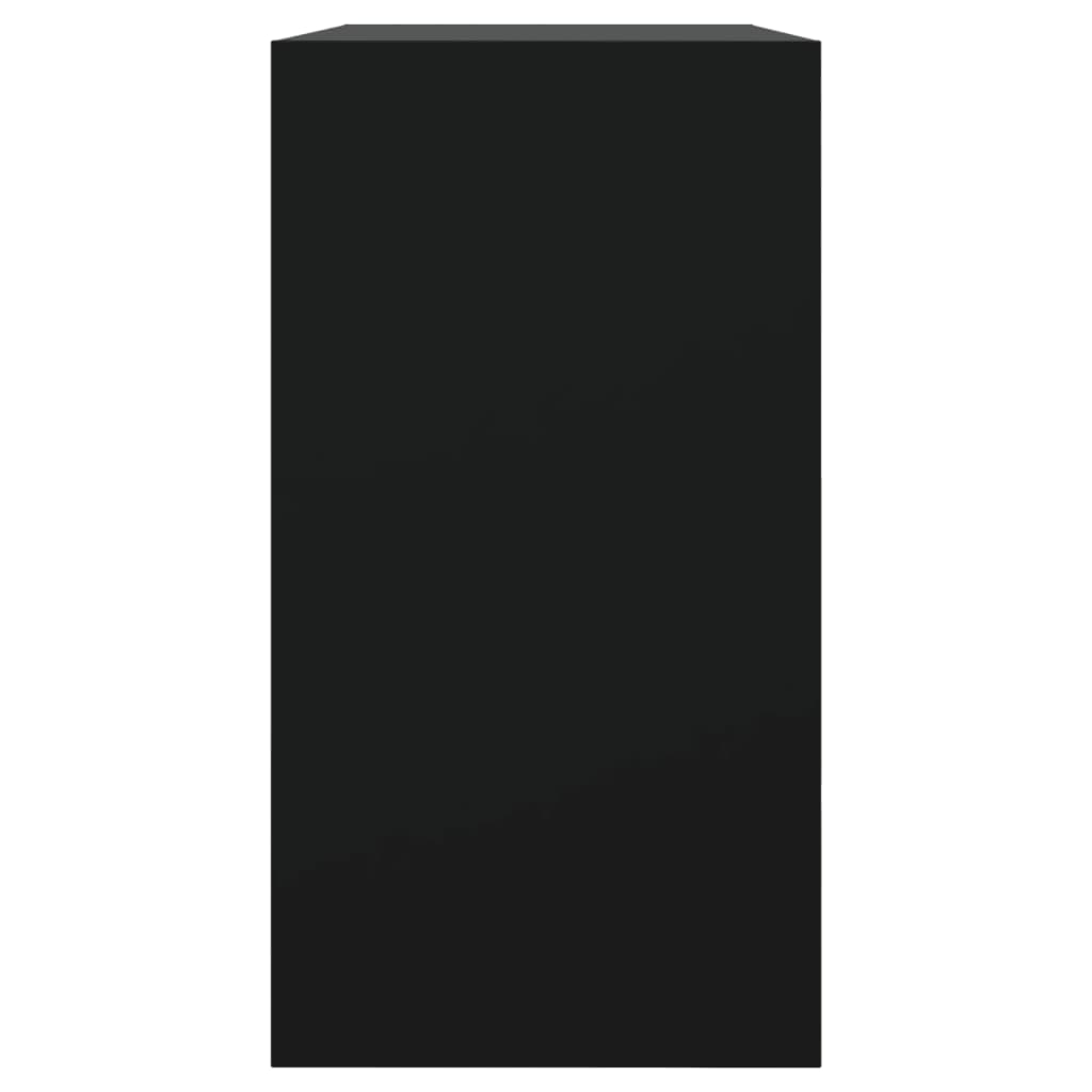 vidaXL Pantofar, negru, 80x34x63 cm, lemn compozit