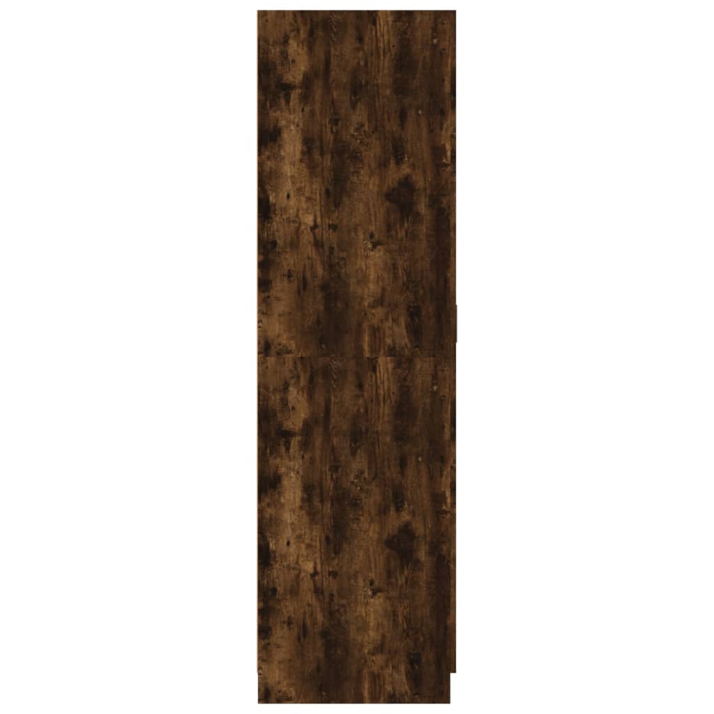 vidaXL Șifonier, stejar fumuriu, 80x52x180 cm, lemn prelucrat
