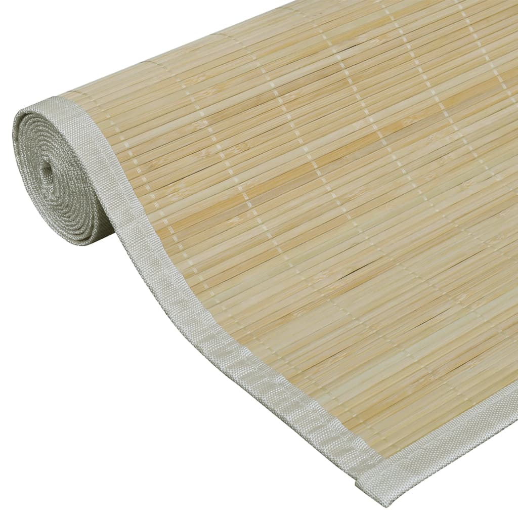 Carpetă dreptunghiulară din bambus natural, 150 x 200 cm