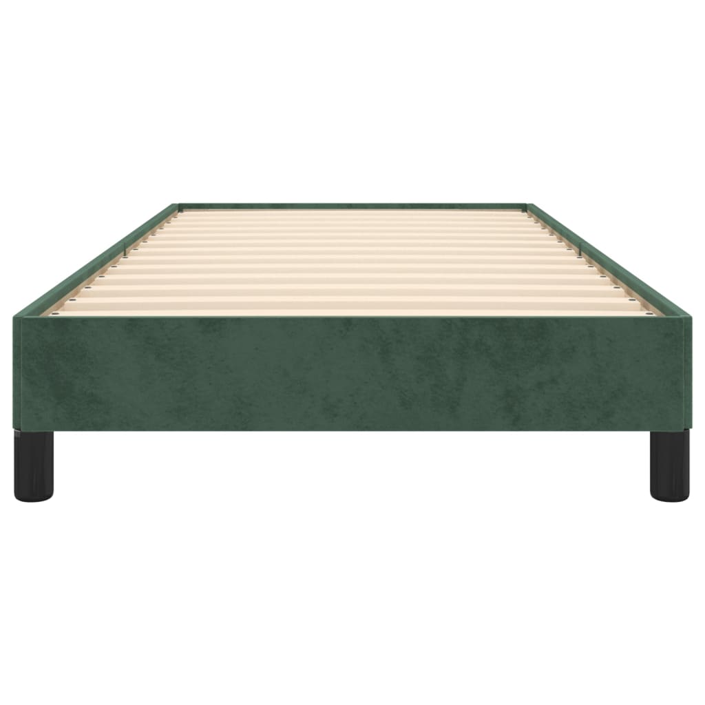 vidaXL Cadru de pat, verde închis, 100x200 cm, catifea