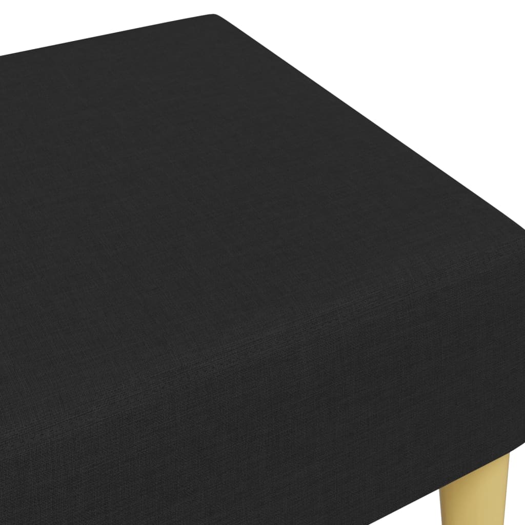 vidaXL Taburet, negru, 77x55x31 cm, material textil