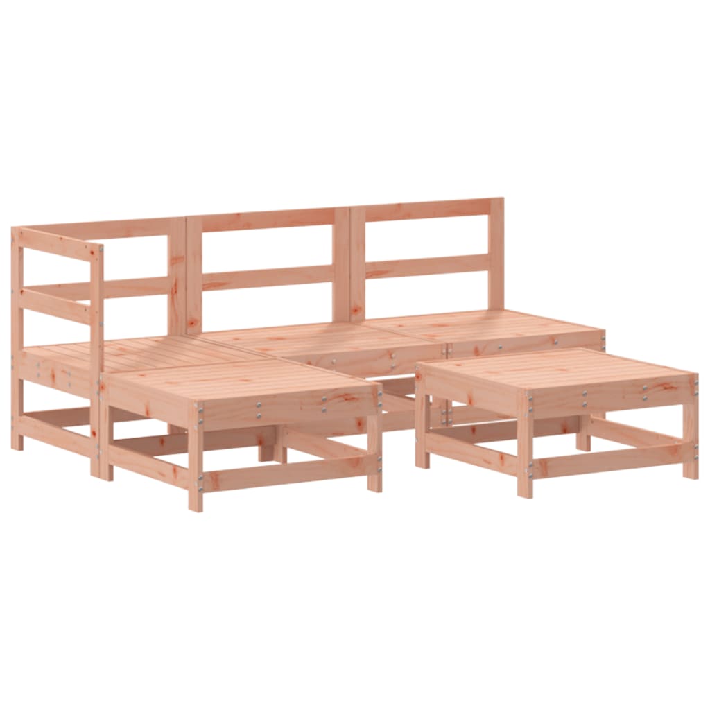 vidaXL Set mobilier de grădină cu perne, 5 piese, lemn masiv douglas