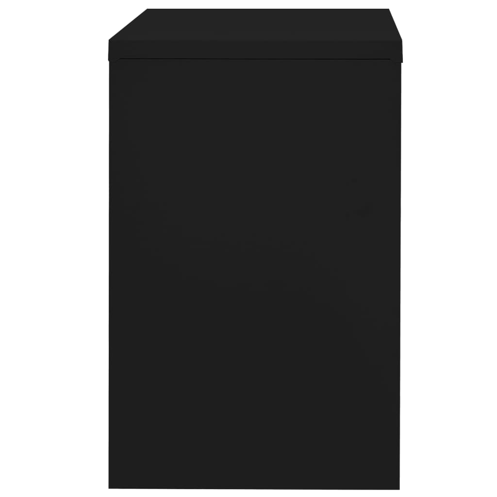 vidaXL Fișet, negru, 90x46x72,5 cm, oțel