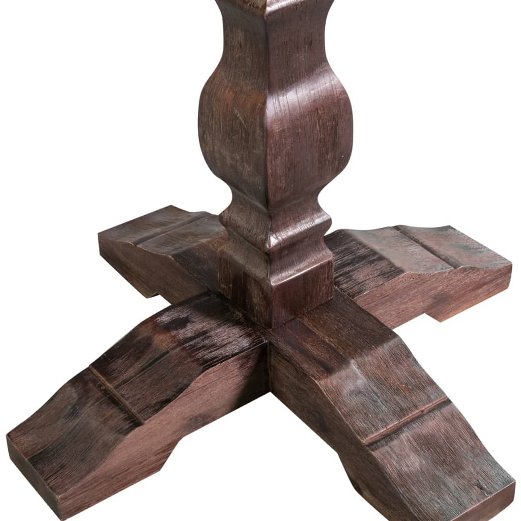 vidaXL Masă de bucătărie cu picior, lemn masiv de acacia, 85 x 75 cm