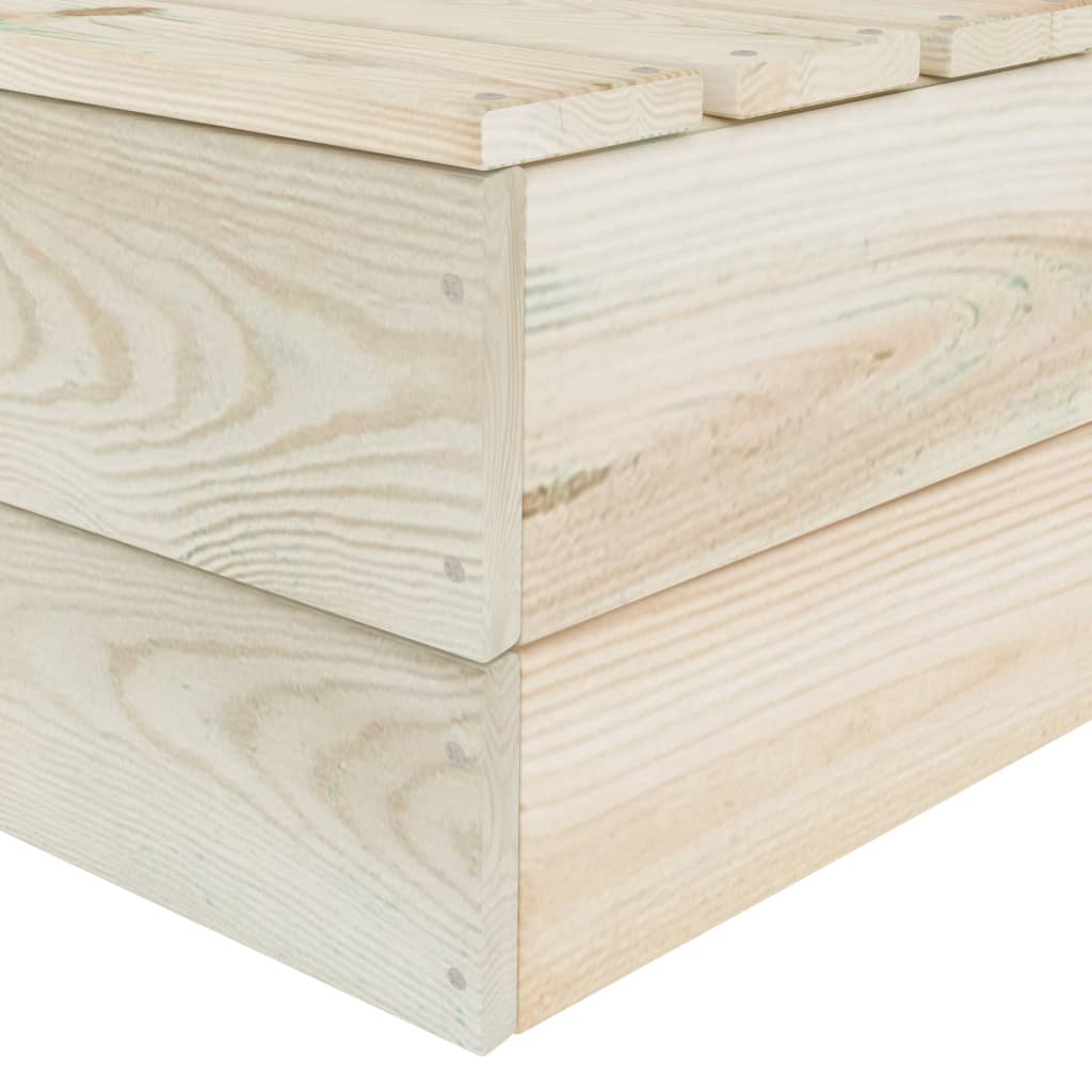 vidaXL Canapea colțar modulară din paleți, lemn de molid tratat
