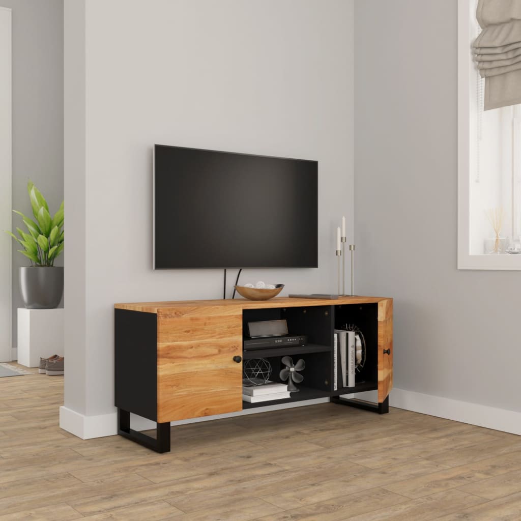 vidaXL Comodă TV, 105x33x46 cm, lemn masiv de acacia