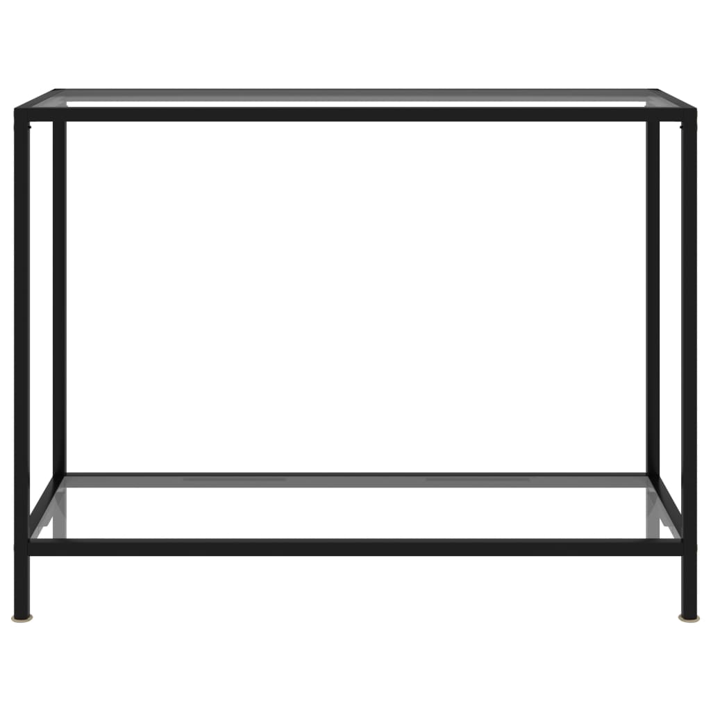 vidaXL Masă consolă, transparent, 100 x 35 x 75 cm, sticlă securizată