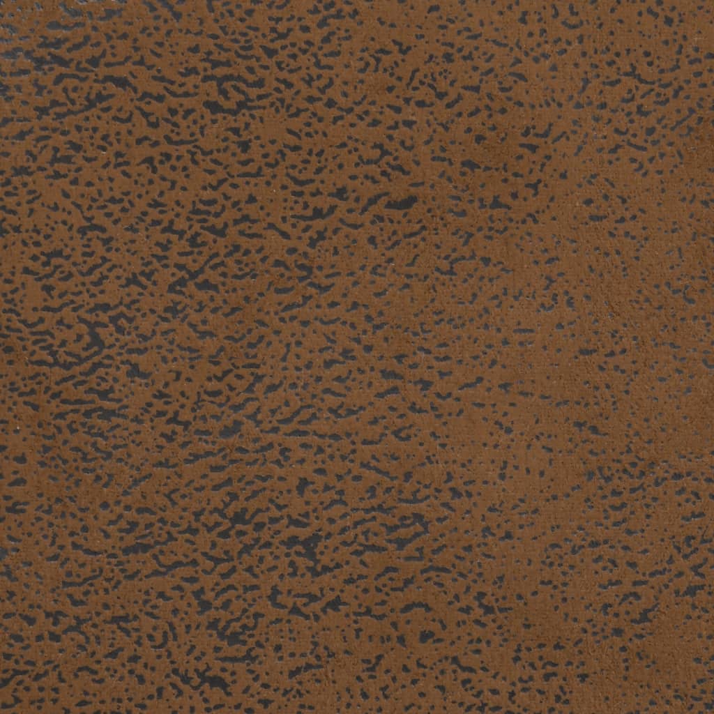 vidaXL Banchetă spătar maro 113x64,5x75,5 cm, piele întoarsă ecologică