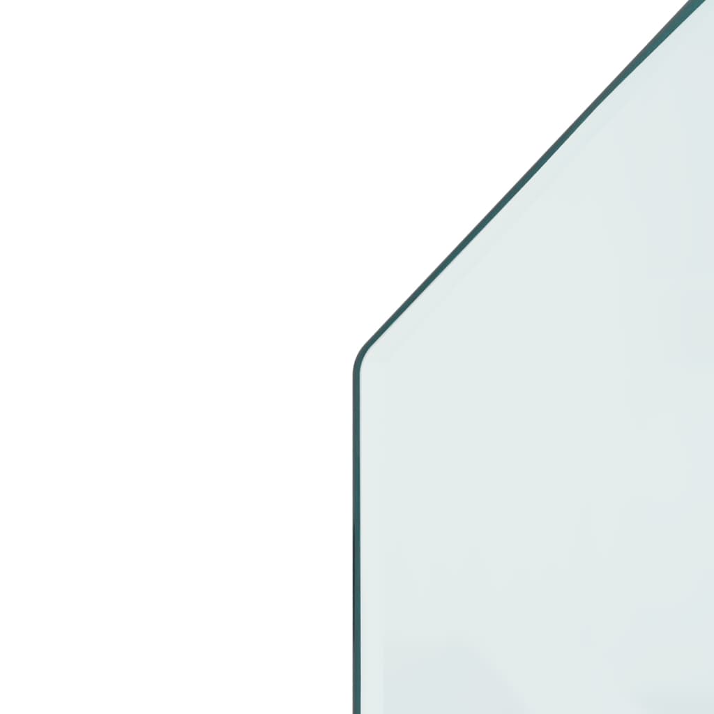 vidaXL Placă de sticlă pentru șemineu, hexagonală, 120x50 cm
