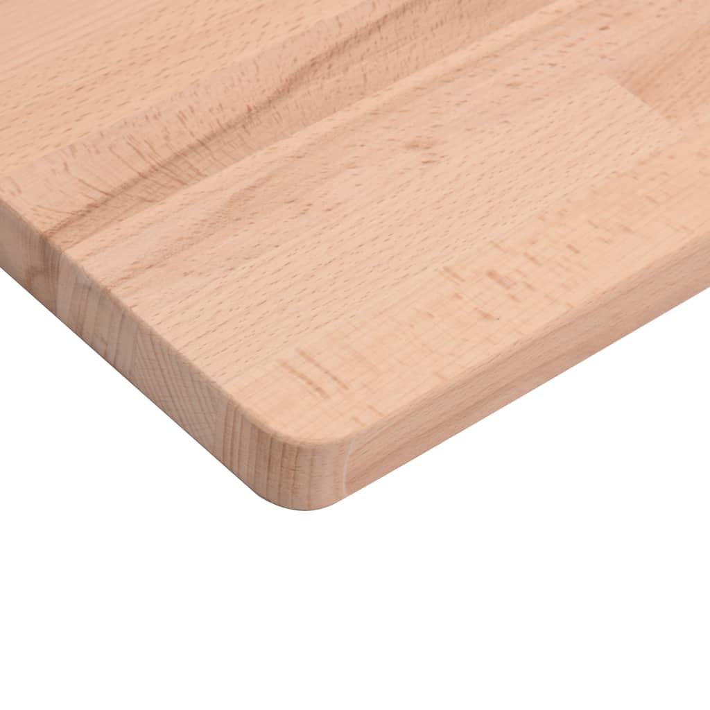 vidaXL Blat de masă, 80x40x1,5 cm, dreptunghiular, lemn masiv de fag