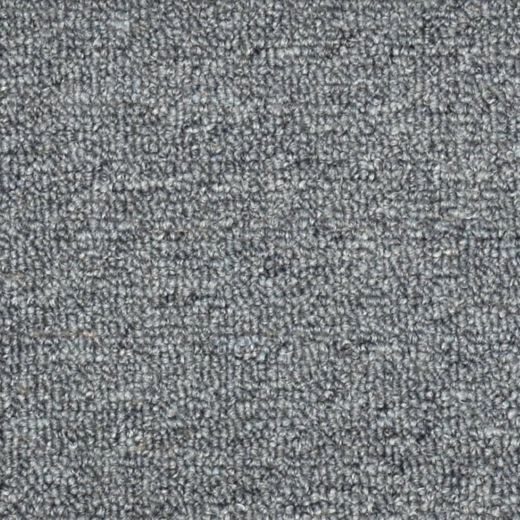 vidaXL Covorașe pentru trepte scară, 15 buc., gri/albastru, 56x17x3 cm