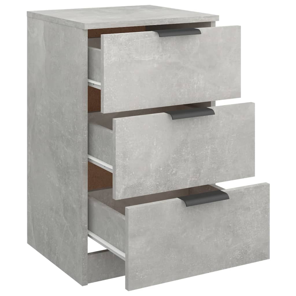 vidaXL Noptieră, gri beton, 40x36x65 cm