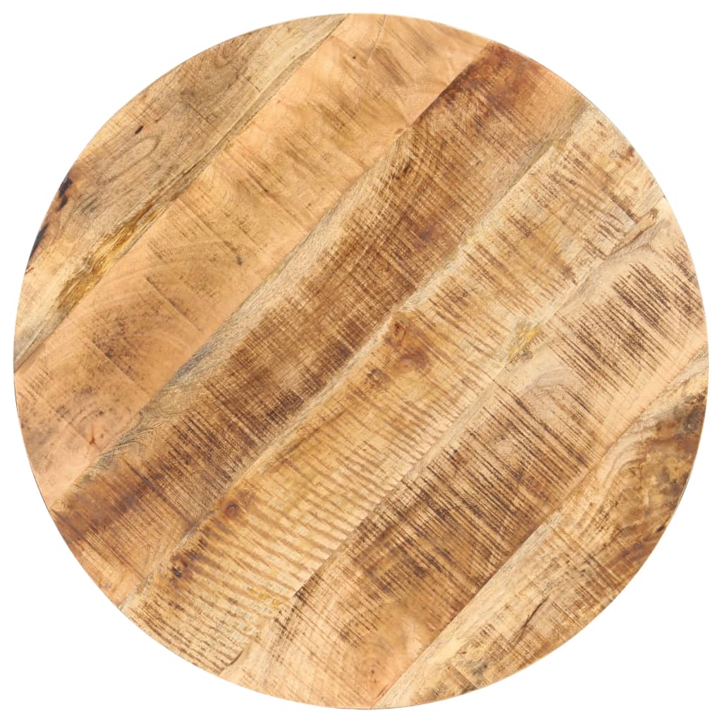 vidaXL Masă de bistro, Ø80 x 75 cm, lemn de mango nefinisat, rotund