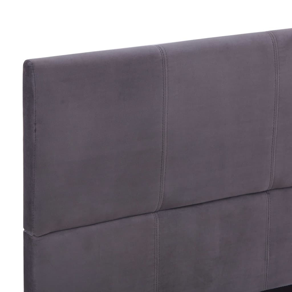 vidaXL Cadru de pat, gri, 140 x 200 cm, material textil