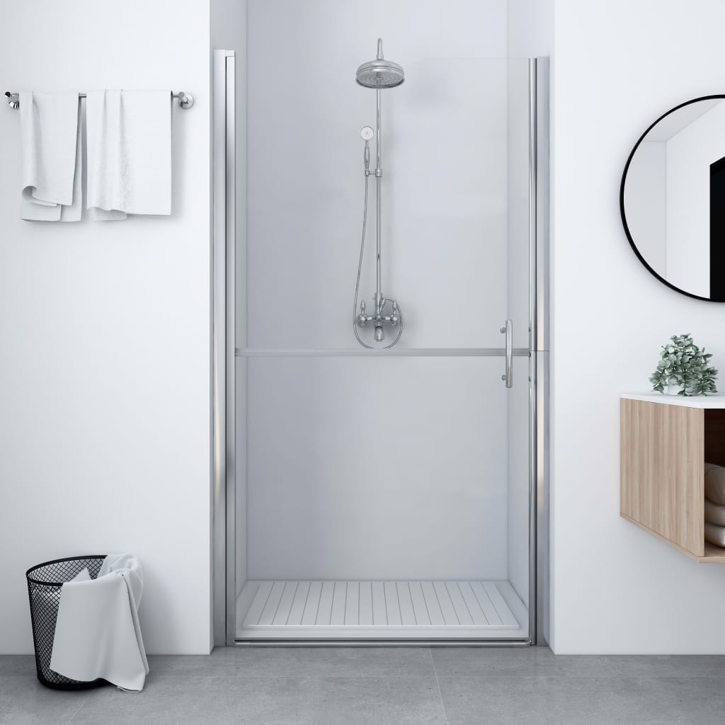 vidaXL Ușă de duș, 100 x 178 cm, sticlă securizată