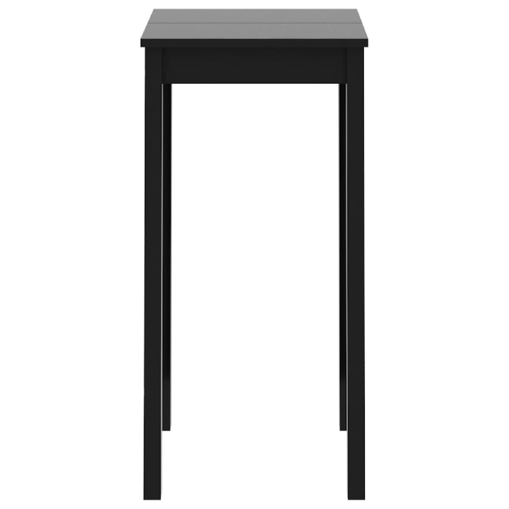 vidaXL Masă de bar din MDF, negru, 55 x 55 x 107 cm