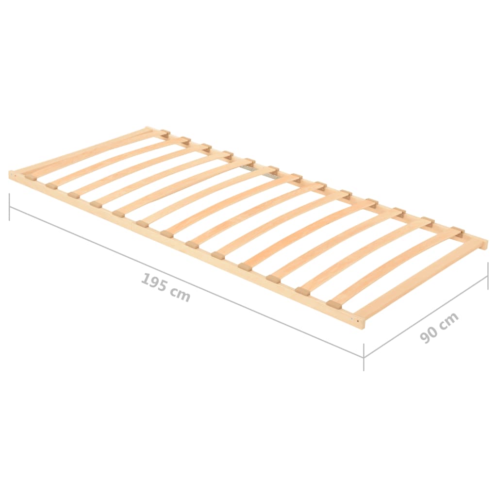 vidaXL Bază de pat cu șipci, 13 șipci, 90x200 cm