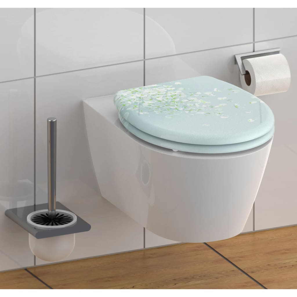 SCHÜTTE Capac toaletă eliberare rapidă / silențios FLOWER IN THE WIND