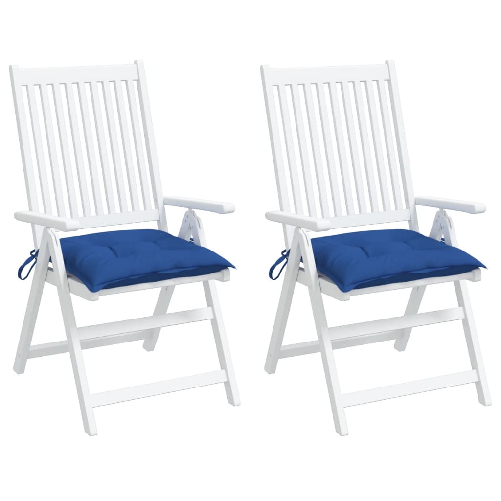 vidaXL Perne de scaun, 2 buc., albastru, 50x50x7 cm, textil oxford