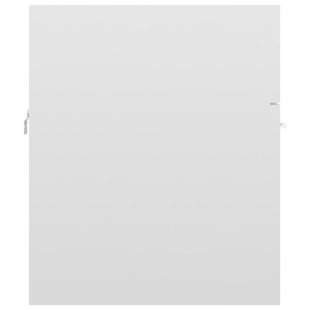 vidaXL Dulap de chiuvetă, alb extralucios, 41x38,5x46 cm, PAL