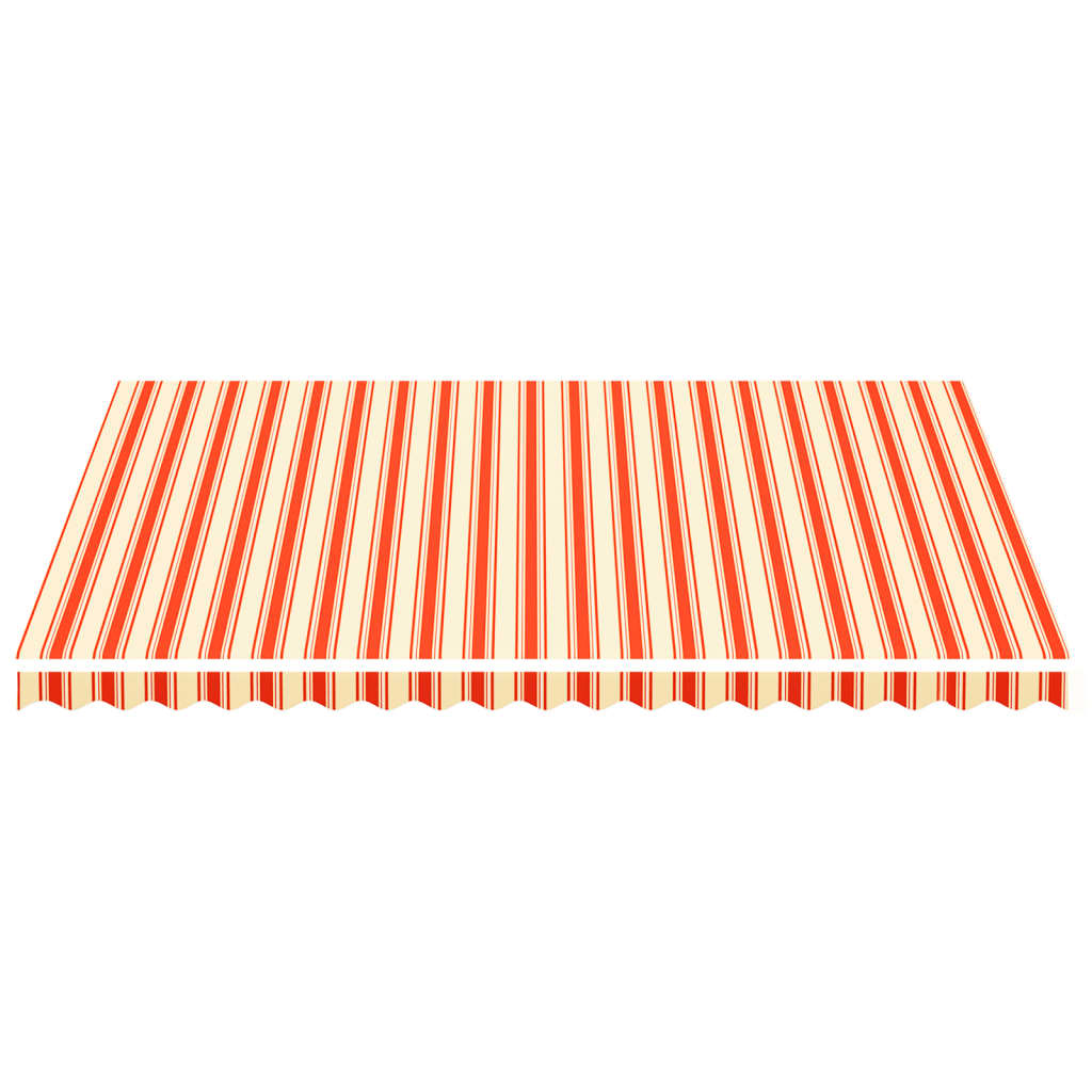 vidaXL Pânză de rezervă copertină, galben și portocaliu, 4,5x3,5 m