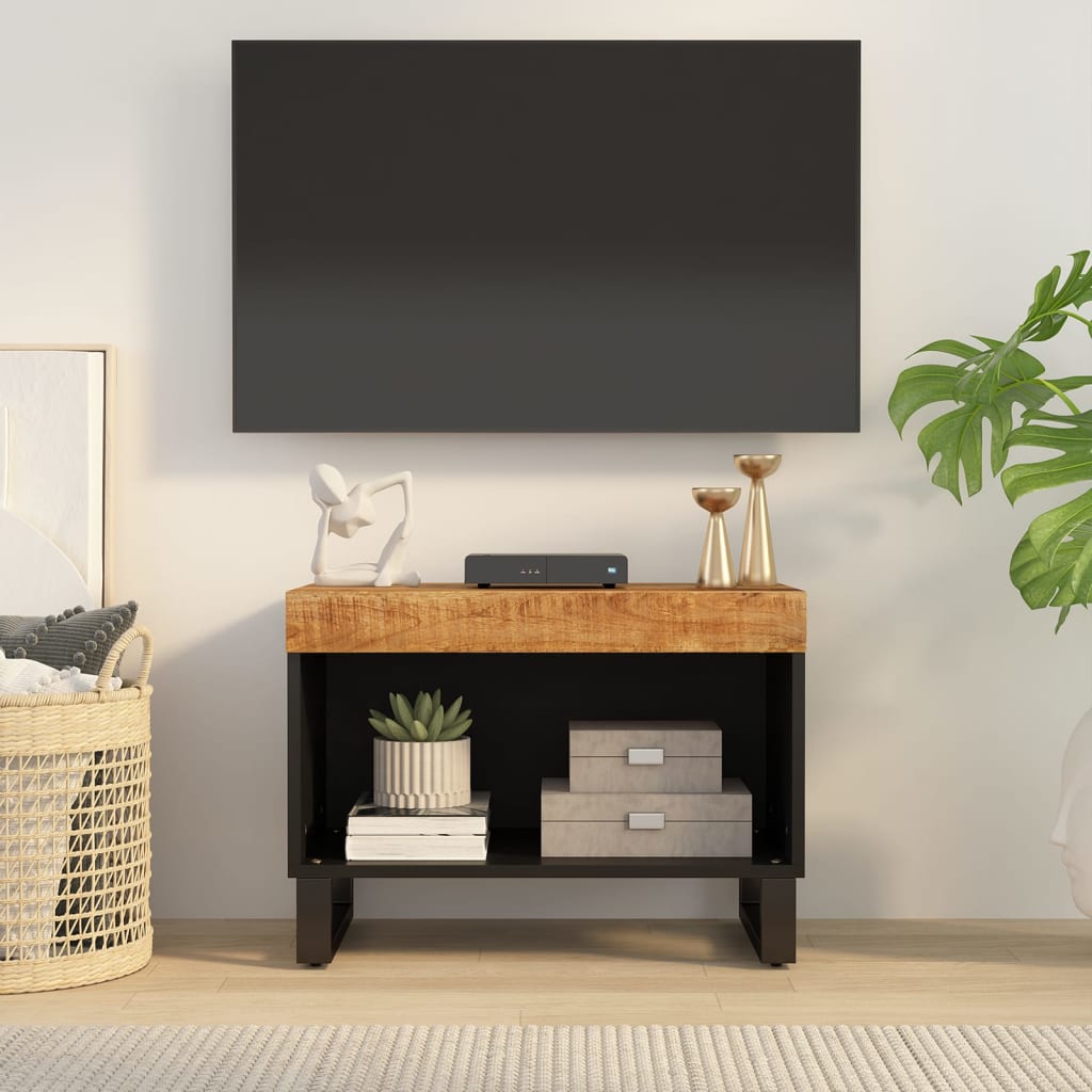 vidaXL Comodă TV, 60x33x43,5 cm, lemn masiv de mango