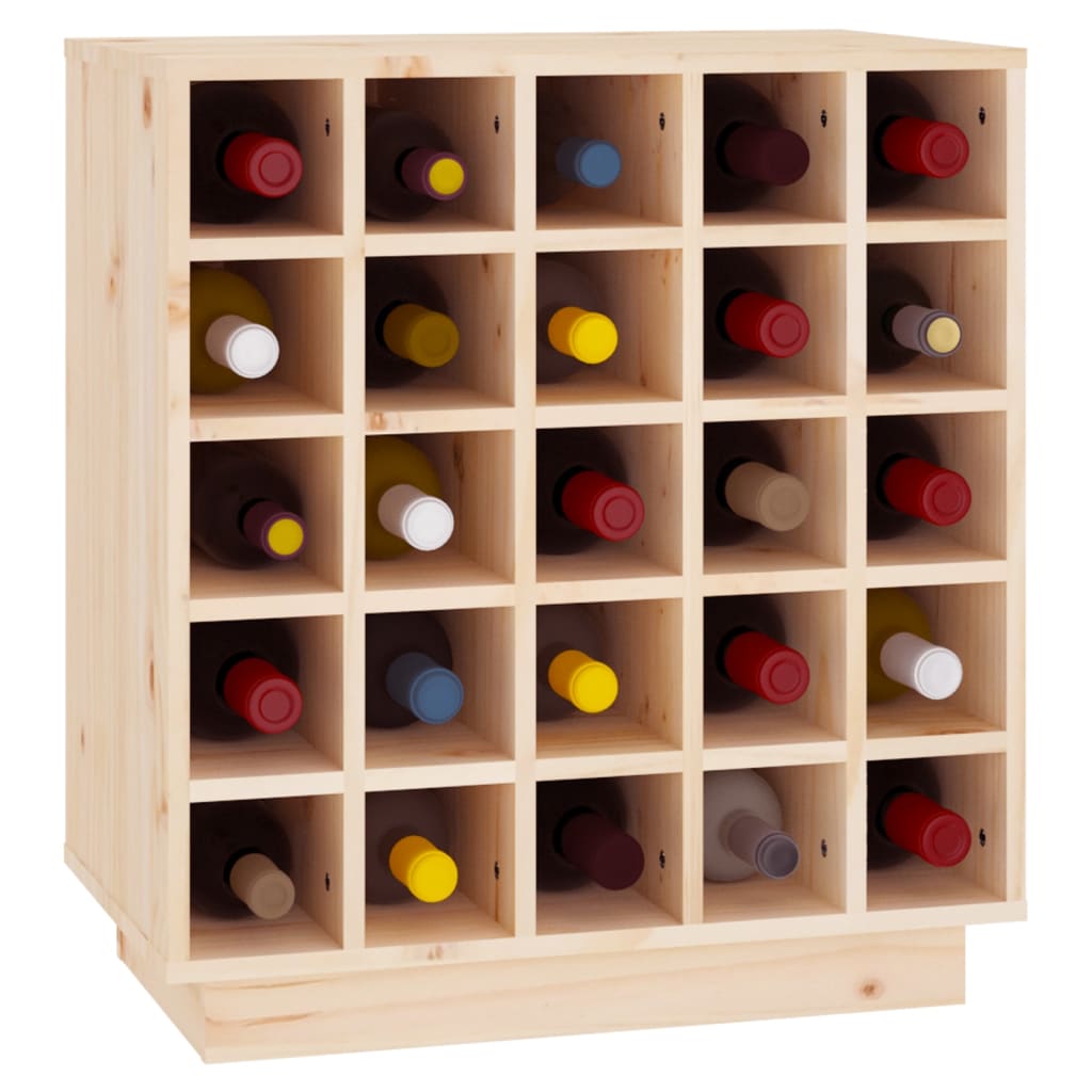 vidaXL Dulap de vinuri, 55,5x34x61 cm, lemn masiv de pin