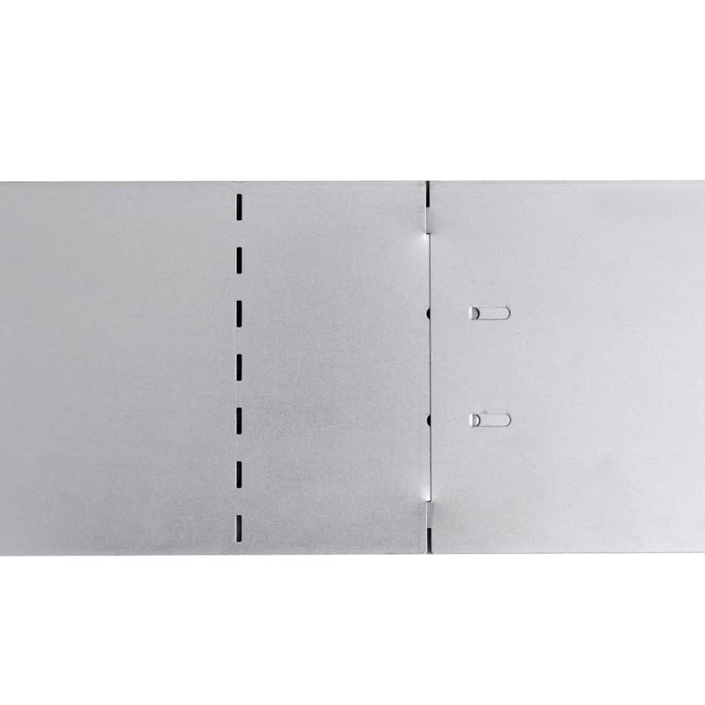 vidaXL Gard de gazon, 15 buc., 100 x 20 cm, oțel galvanizat