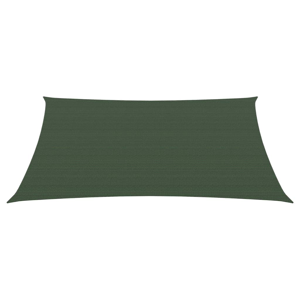vidaXL Pânză parasolar, verde închis, 3/4x2 m, HDPE, 160 g/m²