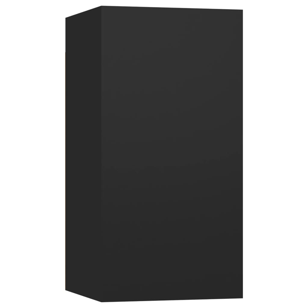 vidaXL Comode TV, 2 buc., negru, 30,5x30x60 cm, PAL