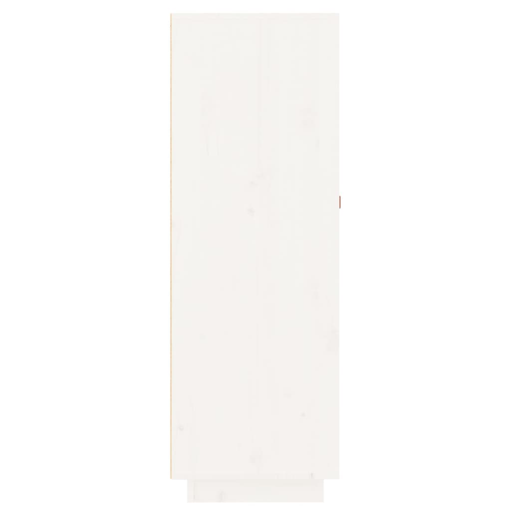 vidaXL Dulap de vinuri, alb, 45x34x100 cm, lemn masiv de pin
