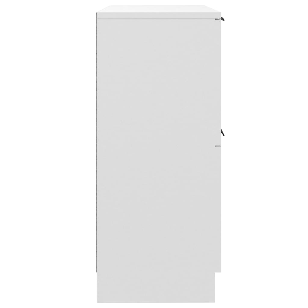 vidaXL Servante, 2 buc., alb, 30x30x70 cm, lemn compozit