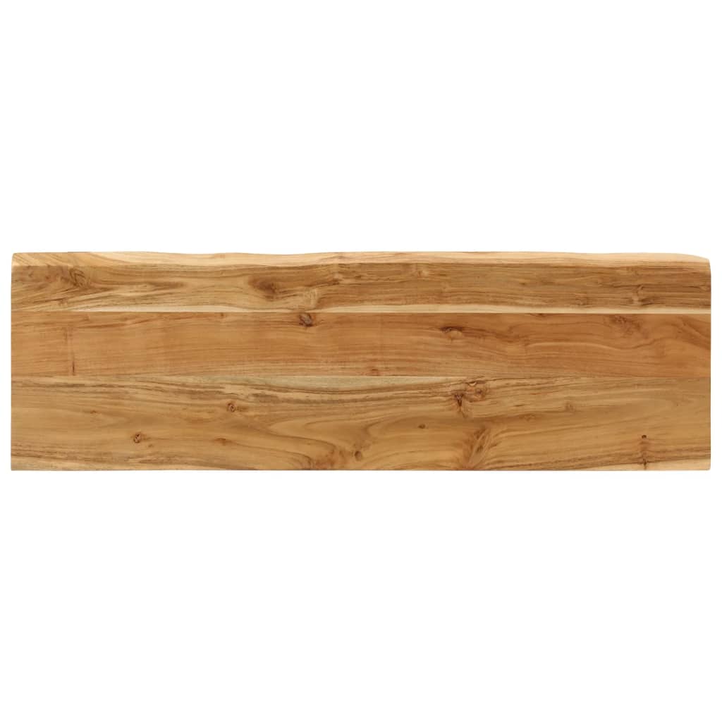 vidaXL Bancă cu margini naturale 105 cm, lemn masiv de acacia