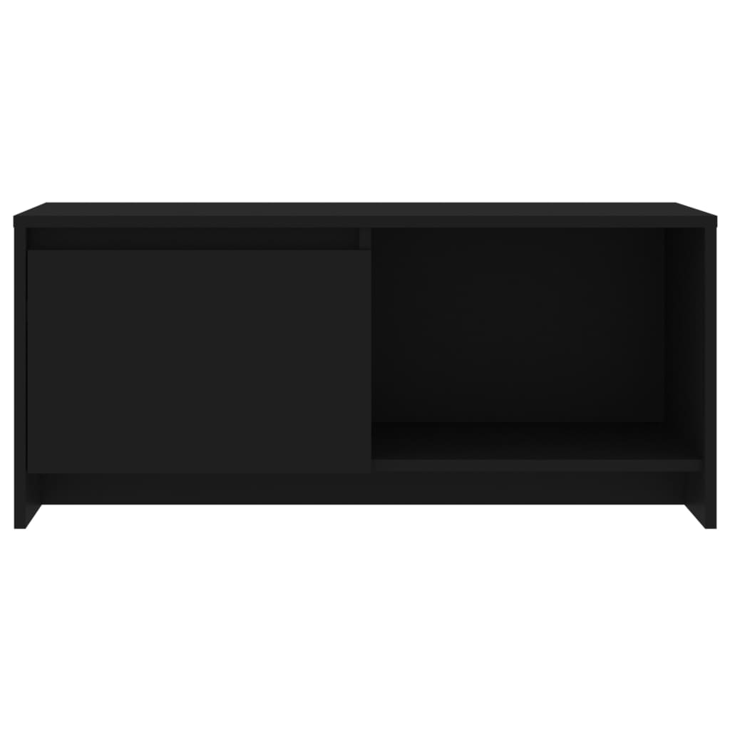 vidaXL Comodă TV, negru, 90x35x40 cm, PAL