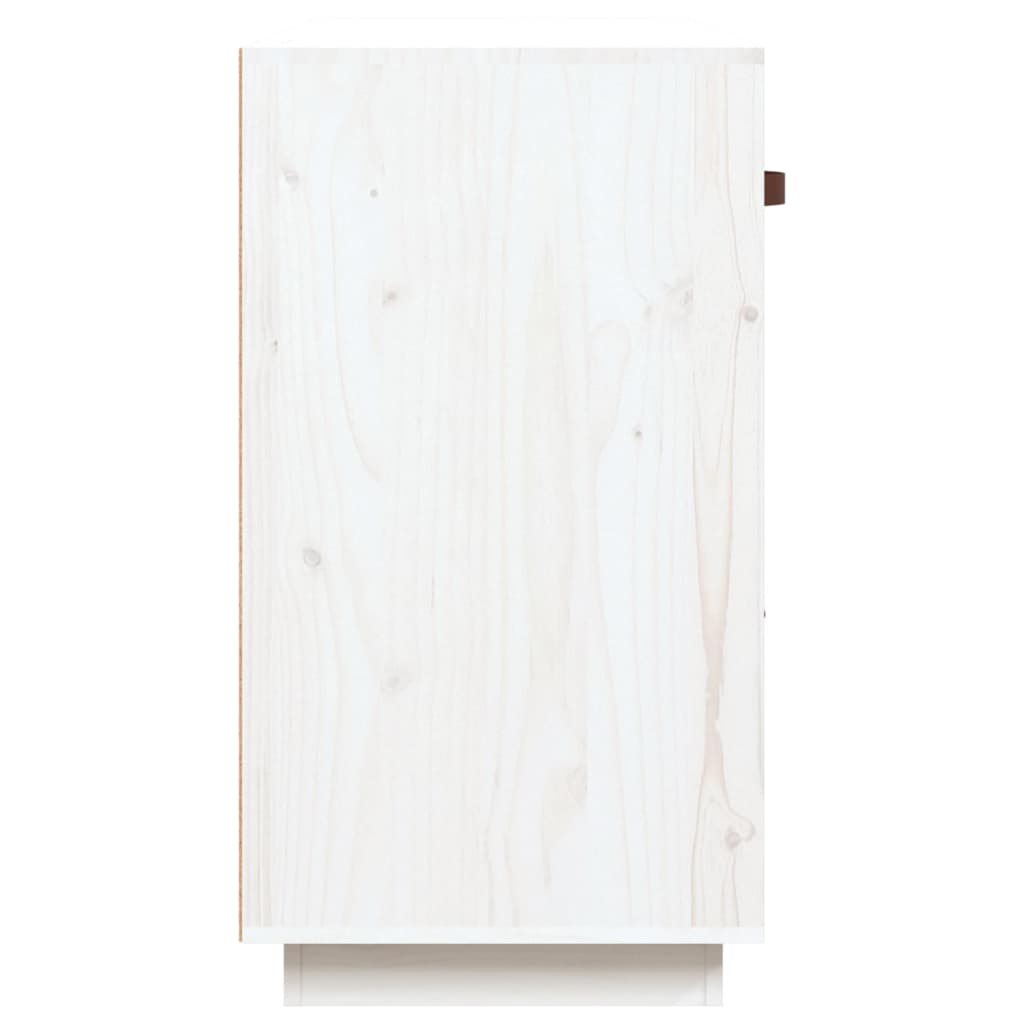 vidaXL Servantă, alb, 100x40x75 cm, lemn masiv de pin