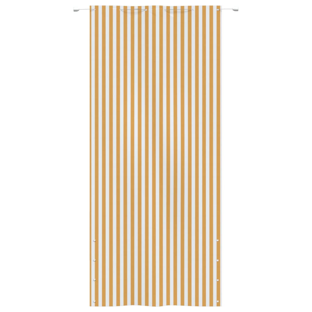 vidaXL Paravan de balcon, galben și alb, 120x240 cm, țesătură oxford