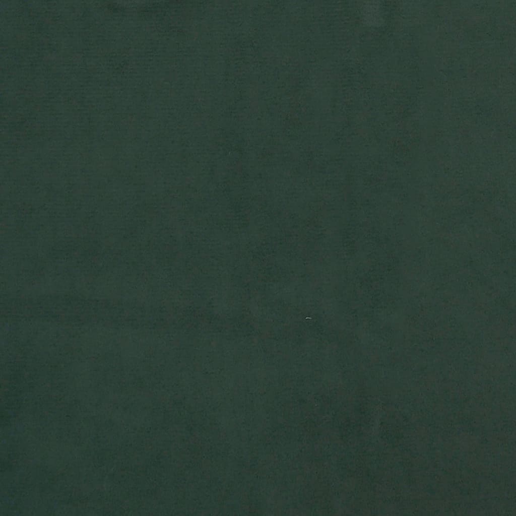 vidaXL Cadru de pat cu tăblie, verde închis, 80x200 cm, catifea