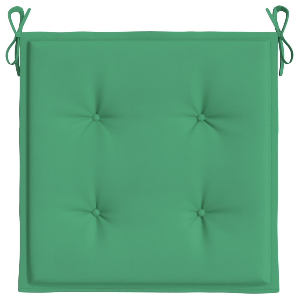vidaXL Perne scaun de grădină, 4 buc., verde, 40x40x3 cm