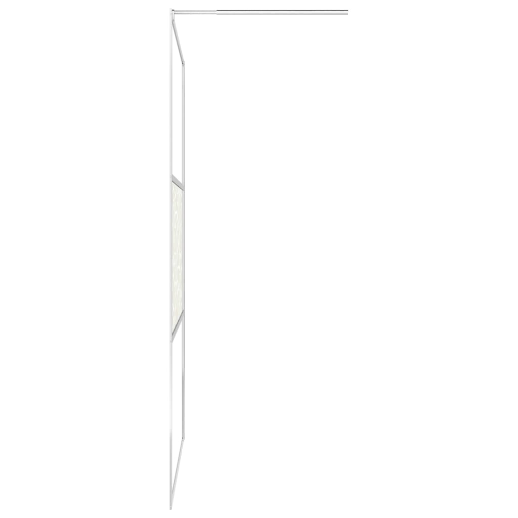 vidaXL Paravan de duș walk-in, 80 x 195 cm, sticlă ESG, model piatră