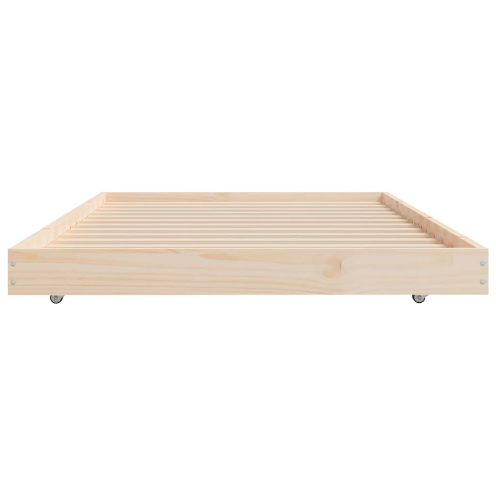 vidaXL Cadru de pat, 75x190 cm, lemn masiv de pin