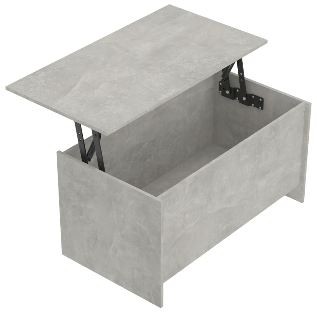 vidaXL Măsuță de cafea, gri beton, 102x55,5x52,5 cm, lemn prelucrat