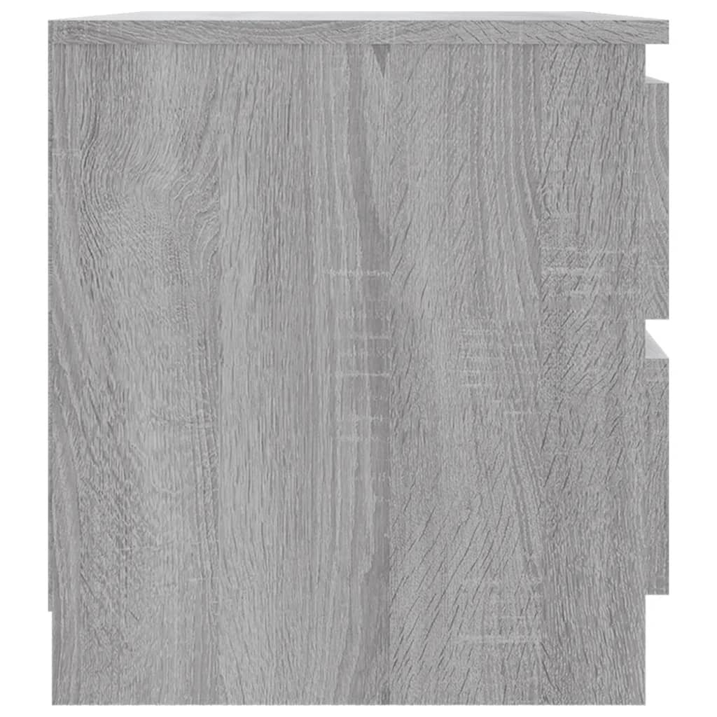 vidaXL Noptieră, sonoma gri, 50x39x43,5 cm, lemn prelucrat
