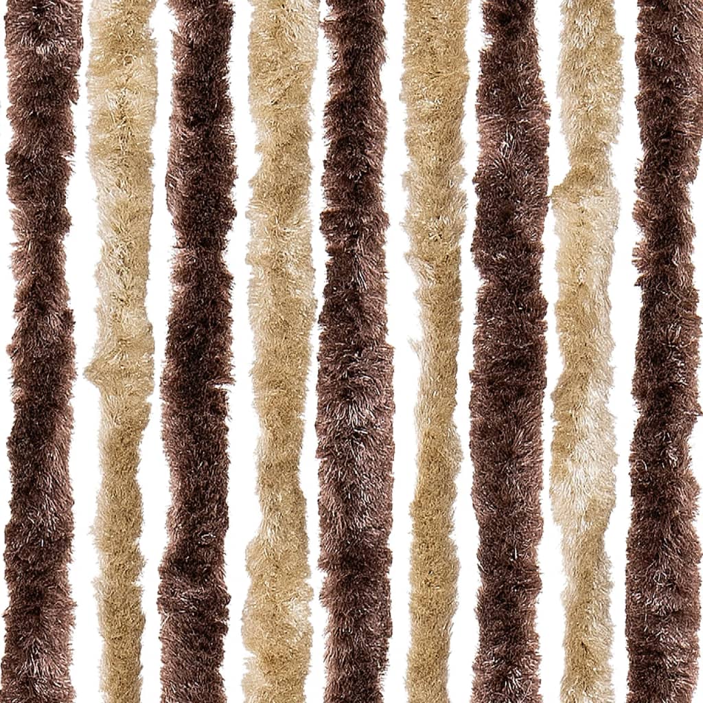 vidaXL Perdea pentru insecte, bej și maro deschis, 56x185 cm, Chenille