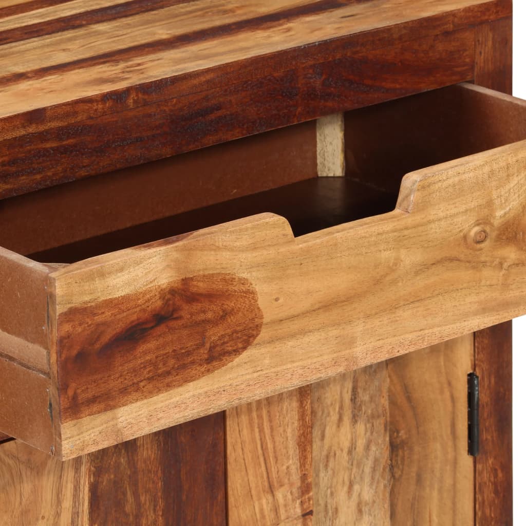vidaXL Servantă, 58,5x35x75,5 cm, lemn masiv de acacia
